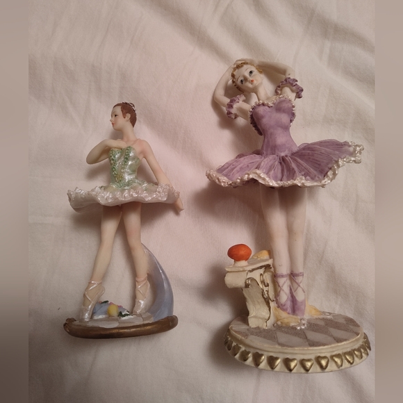 Set of 2 ballerina porcelain figurines - Picture 7 of 11